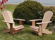 Pair of Royal Adirondack Chairs , Special price  : Adirondack Chairs, in red cedar, Chairs and patio set, Save with our quantity discounted prices  
